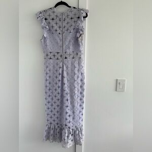Elegant Purple Lace Dress